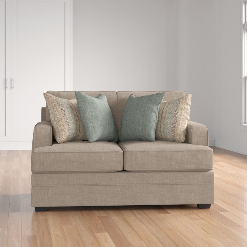 Three Posts™ Hattiesburg Chenille 63" Recessed Arms Loveseat & Reviews